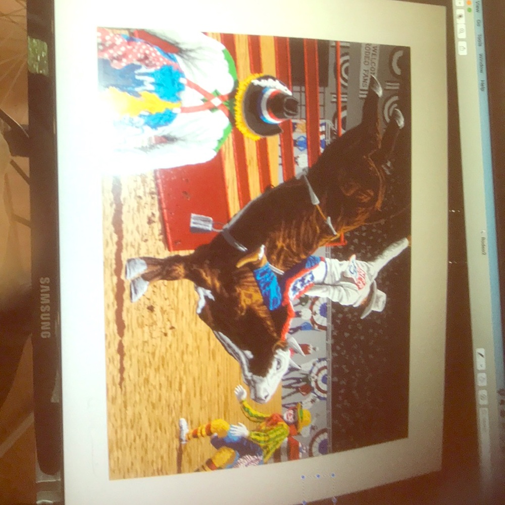 Ltd ed 26 clr serigraph by Rick Rush. $635+sh